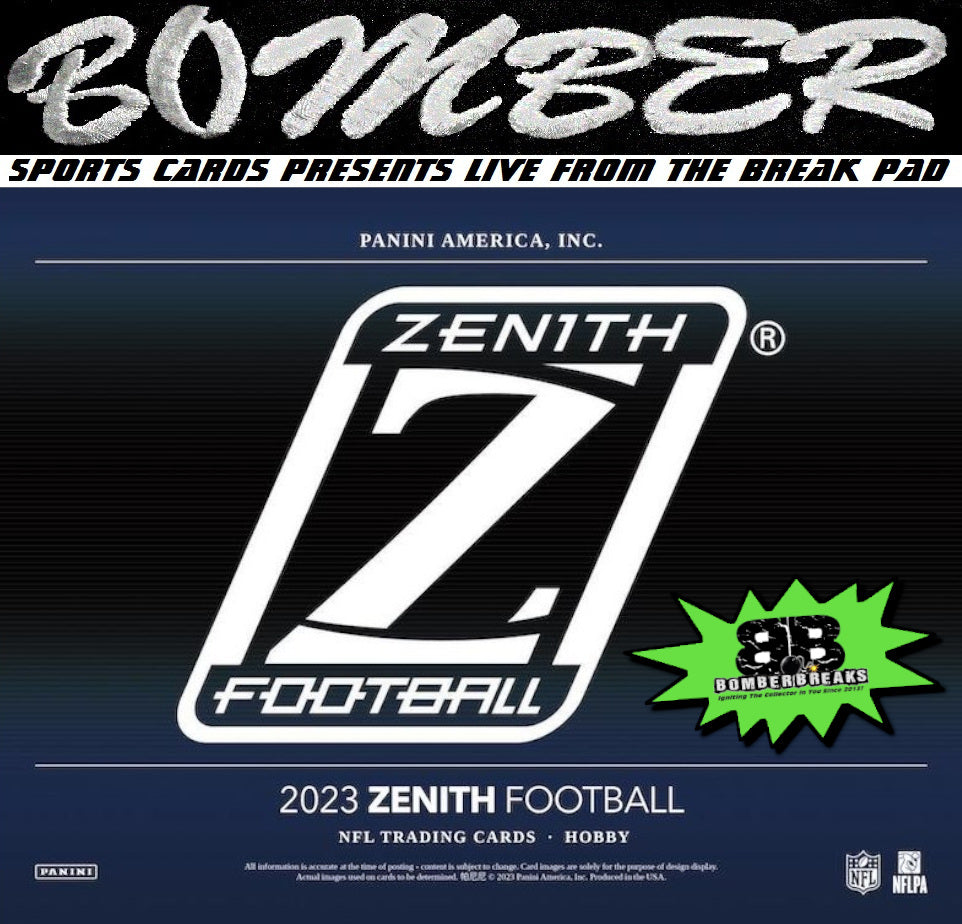 SUNDAY - 2023 Panini Zenith Football 6 Box Half Case Break - Pick Your Team #4 - Live 5/5/24