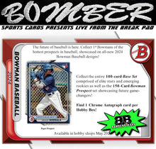 Load image into Gallery viewer, 11:00pm ET - 🚨(NOW A FILLER) - WEDNESDAY - 2024 Bowman Baseball Hobby 12 Box Case Break - Pick Your Team #7 - Live 5/8/24