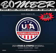 Load image into Gallery viewer, 2:00pm EST - FRIDAY - 2024 Panini USA Stars & Stripes Baseball 4-Box Break - Random First Name Letter #2 (**PLUS BONUS BOX GIVEAWAY**) - Live 7/5/24