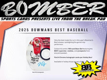 Load image into Gallery viewer, 8:10pm ET - 🚨(NOW A FILLER - Dodgers, Athletics, Nationals In!) - SUNDAY - 2025 Bowman's Best Baseball Hobby 4 Box Half Case Break - Pick Your Team #6 - Live 3/29/26