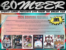 Load image into Gallery viewer, WEDNESDAY - 2026 Bowman Football Hobby 6 Box Half Case Break - Pick Your Team #1 - Live 9/30/26
