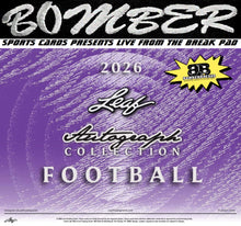 Load image into Gallery viewer, 6:50pm ET - WEDNESDAY - 2026 Leaf Autograph Collection Football Hobby 2-Box Break - Random Checklist #1 (24 Names Per Spot) - Live 9/23/26