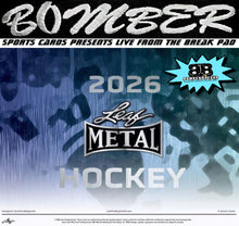 Load image into Gallery viewer, SUNDAY - 2026 Leaf Metal Hockey Hobby 3-Box Break - Random Checklist #1 (11 Per Spot) - Live 6/7/26