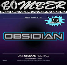 Load image into Gallery viewer, 9:15pm ET - JUST ADDED - WEDNESDAY - 2026 Panini Obsidian Football Hobby 3-Box Break - DOUBLE RANDOM TEAMS #1 - Live 10/21/26
