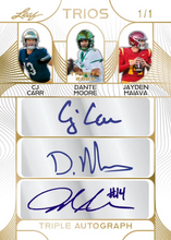 Load image into Gallery viewer, FRIDAY - 2026 Leaf Trinity Football Hobby 5-Box Break - Random Checklist #1 - (10 Names Per Spot) - Live 8/21/26