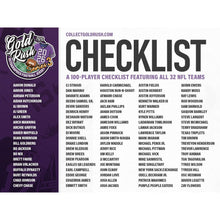 Load image into Gallery viewer, 7:55pm ET - THURSDAY - 2026 Gold Rush Series 3 Autographed Football Jerseys - 6 Box Case Break - Random Team #1 - Live 4/9/26