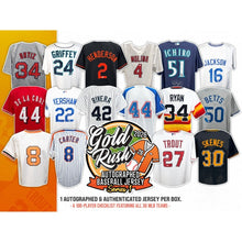 Load image into Gallery viewer, 4:55pm ET - FRIDAY - 2026 Gold Rush Series 1 Autographed Baseball Jerseys 6-Box Case Break - Random Team #1 - Live 1/30/26