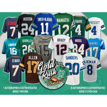 Load image into Gallery viewer, 4:15pm ET - FRIDAY - 2026 Gold Rush Series 5 Autographed Football Jerseys - 6 Box Case Break - Random Team #1 - Live 8/14/26