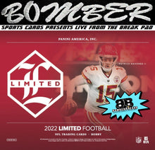 Load image into Gallery viewer, (NOW A FILLER) - 4:35pm EST - WEDNESDAY - 2022 Panini Limited Football 7 Box Half Case Break - Pick Your Team #2 - Live 4/5/23
