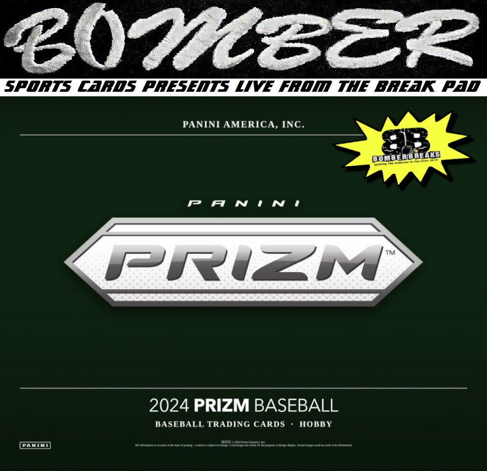 THURSDAY - 2024 Panini Prizm Baseball 12 Box Case Break - Pick Your Team #4 - Live 12/26/24