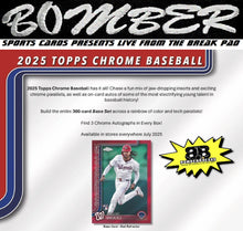 Load image into Gallery viewer, SUNDAY - 2025 Topps Chrome Baseball Jumbo 8 Box Case Break - Pick Your Team #24 - Live 8/24/25
