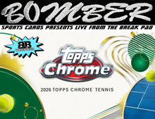 Load image into Gallery viewer, WEDNESDAY - 2026 Topps Chrome Tennis Delight 6 Box Case Break - Pick Your Letter #2 - Live 9/30/26
