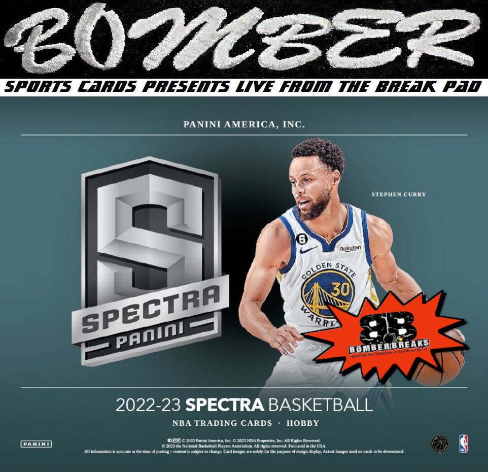 (2 Enties/$100 ADDED - WEDNESDAY BREAK CREDIT FILL BONUS ESCALATOR!*) - 2022/23 Panini Spectra Basketball 4 Box Half Case Break - Random Tiered Team #1 - Live 10/4/23