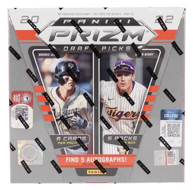 2022 Panini Prizm Draft Picks Baseball Hobby Box