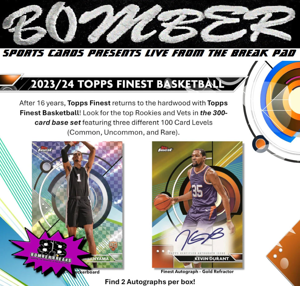 THURSDAY - 2023/24 Topps Finest Basketball Delight 5 Box Half Case Break - Pick Your Team #6 - Live 1/23/25