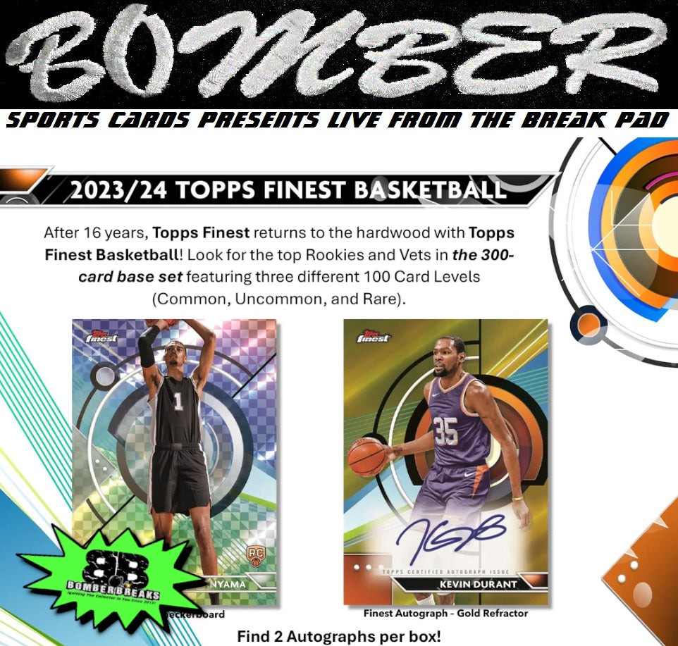 THURSDAY - 2023/24 Topps Finest Basketball Hobby 8 Box Case Break - Pick Your Team #1 - Live 1/23/25