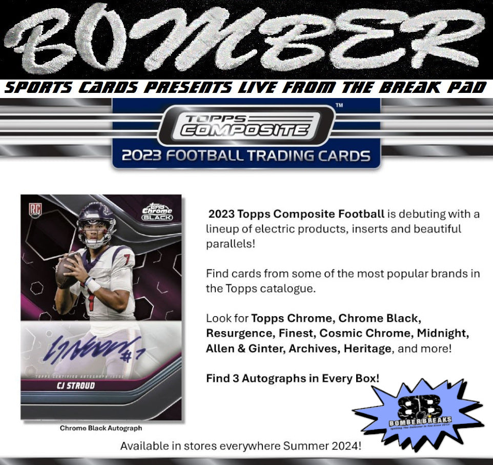 WEDNESDAY - 2023 Topps Composite Football Delight 5 Box Half Case Break - Pick Your Team #11 - Live 1/22/25