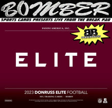 Load image into Gallery viewer, (2 Entries/$75 ADDED - WEDNESDAY BREAK CREDIT FILL BONUS ESCALATOR!*) - 2023 Panini Donruss Elite Football 6 Box Half Case Break - Random Team #1 - Live 10/4/23
