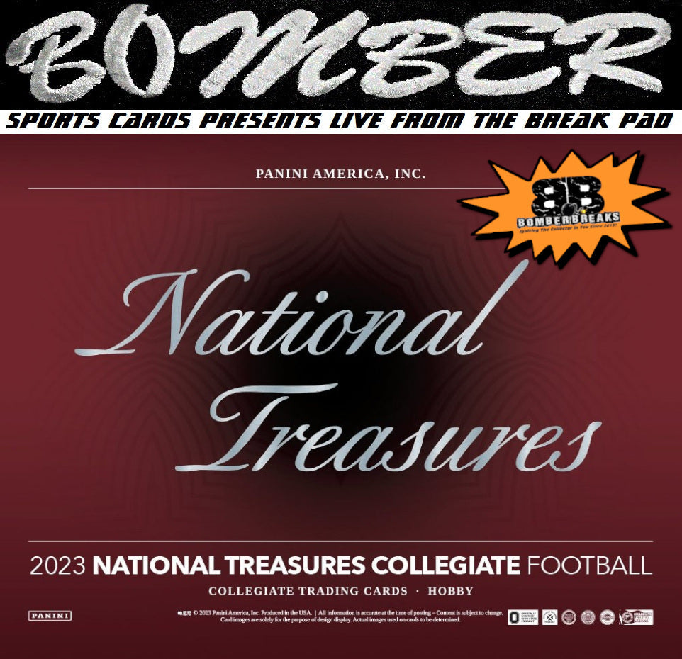 WEDNESDAY - 2023 Panini National Treasures Collegiate Football 4 Box Case Break - Pick Your Team #3 - Live 11/29/23