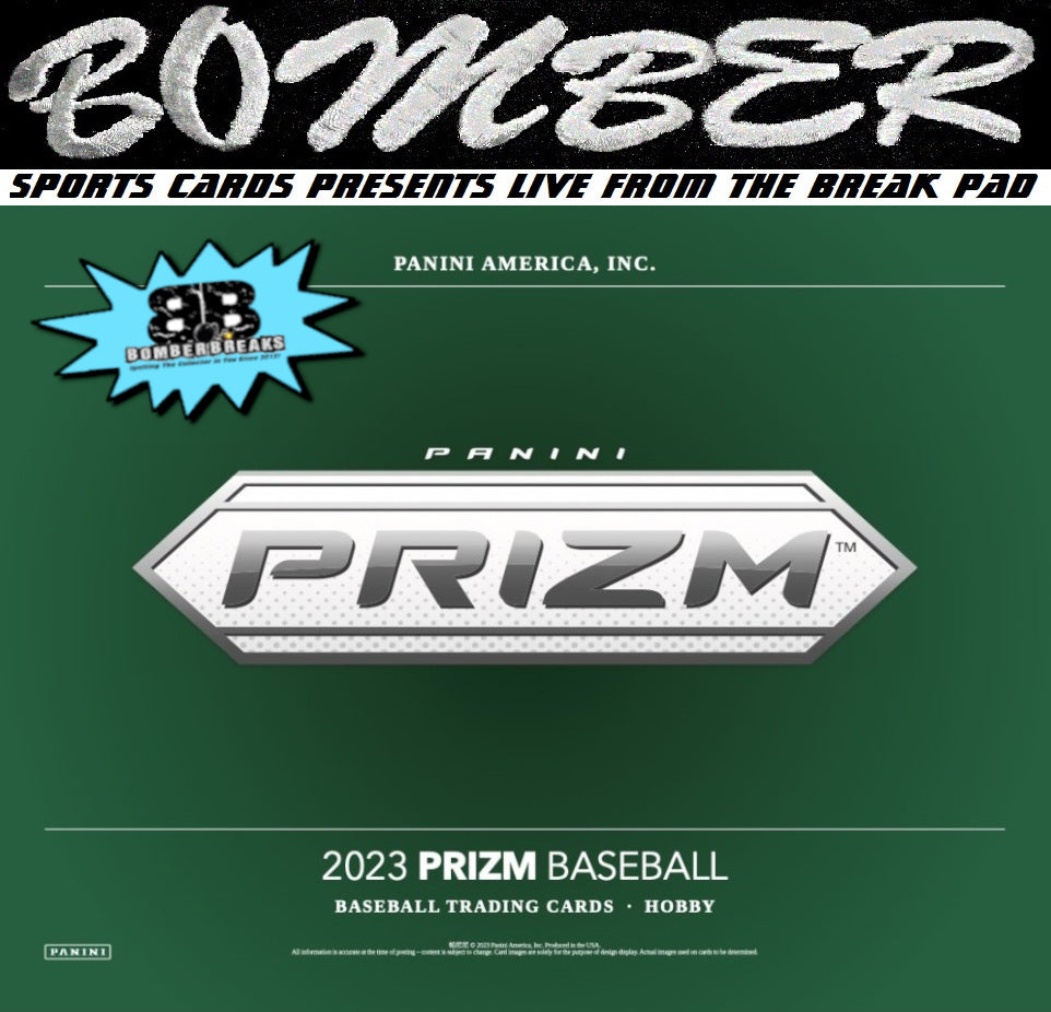 9:10pm EST - 🚨 (NOW A FILLER) -  WEDNESDAY - 2023 Panini Prizm Baseball 6 Box Half Case Break - Pick Your Team #7 - Live 8/2/23