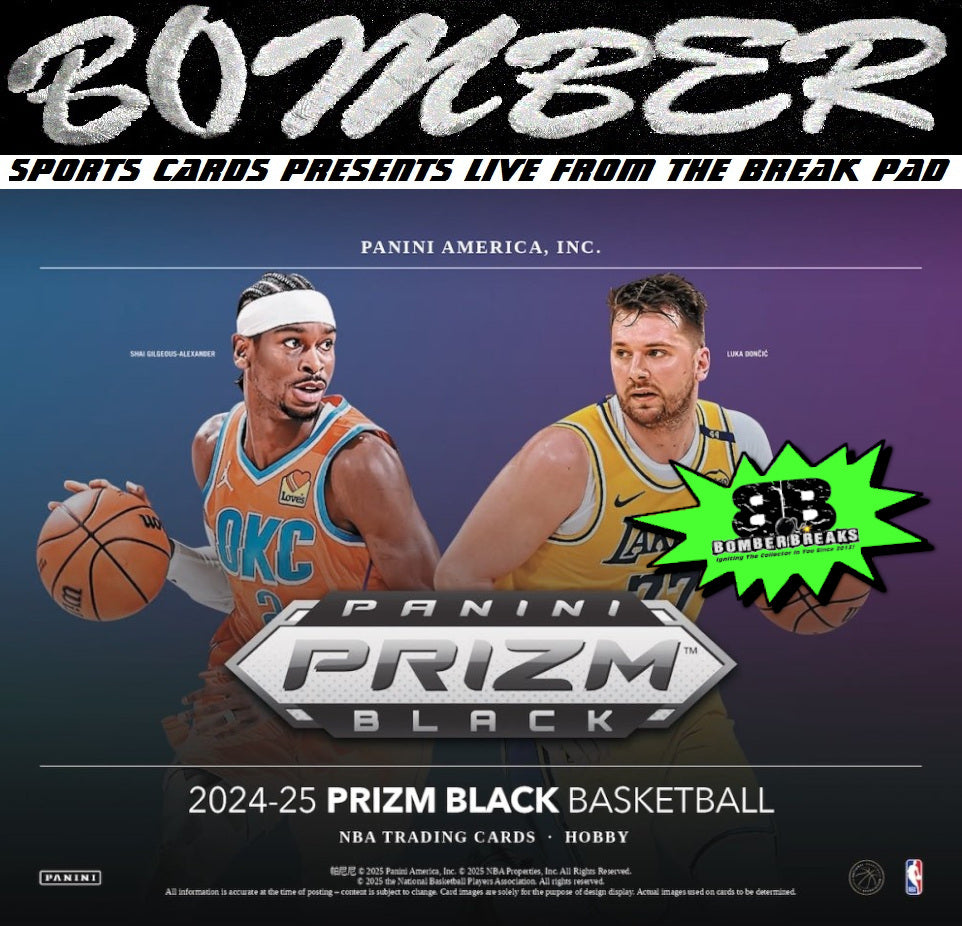 THURSDAY - 2024/25 Panini Prizm Black Basketball Hobby 6 Box Half Case Break - Pick Your Team #3 - Live 10/2/25