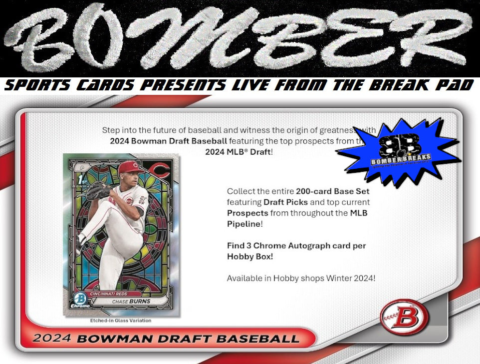 WEDNESDAY - 2024 Bowman Draft Jumbo Baseball 4 Box Half Case Break - Pick Your Team #17 - Live 1/22/25