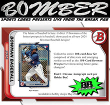 Load image into Gallery viewer, 11:00pm ET - 🚨(NOW A FILLER) - WEDNESDAY - 2024 Bowman Baseball Hobby 12 Box Case Break - Pick Your Team #7 - Live 5/8/24
