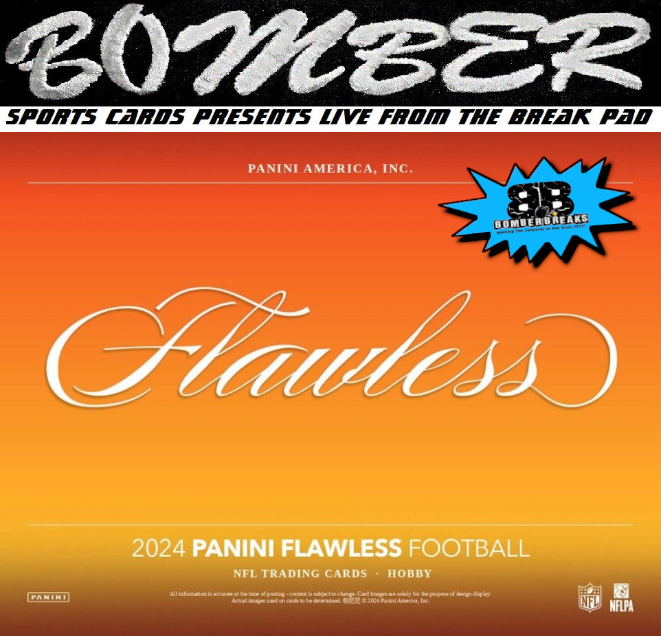 WEDNESDAY - 2024 Panini Flawless Football Hobby 1 Box Half Case Break - Pick Your Team #4 - Live 10/29/25
