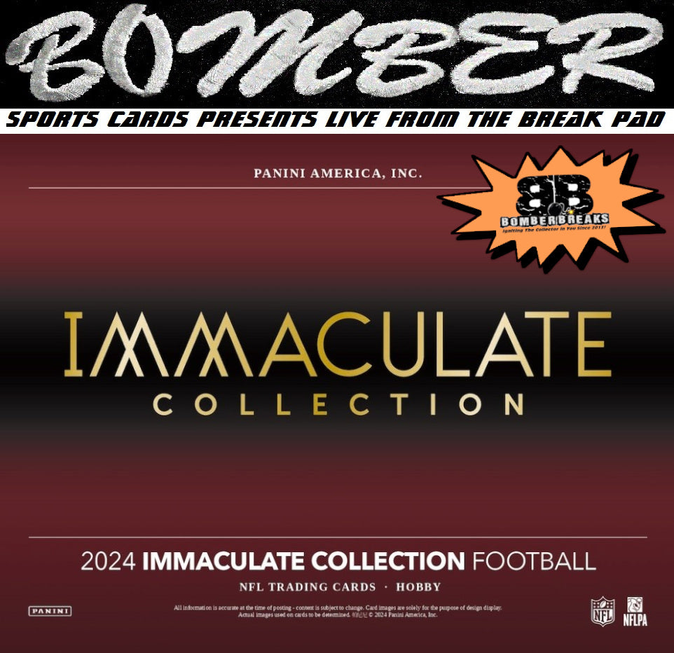 FRIDAY - 2024 Panini Immaculate Football Hobby 6 Box Case Break - Pick Your Team #3 - Live 8/22/25
