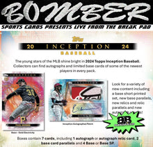 Load image into Gallery viewer, 10:45pm ET - 🚨(NOW A FILLER) - WEDNESDAY - 2024 Topps Inception Baseball Hobby 8 Box Case Break - Pick Your Team #14 - Live 7/2/25
