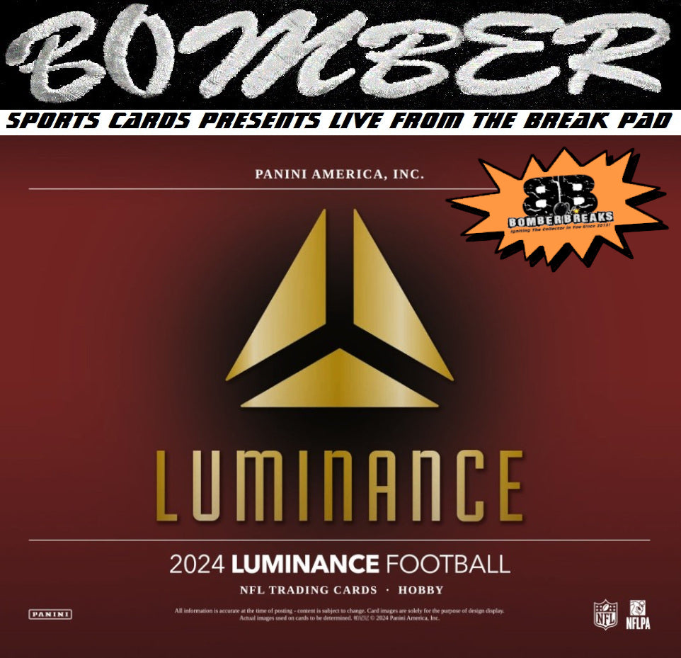 WEDNESDAY 2024 Panini Luminance Football 6 Box Half Case Break Pic