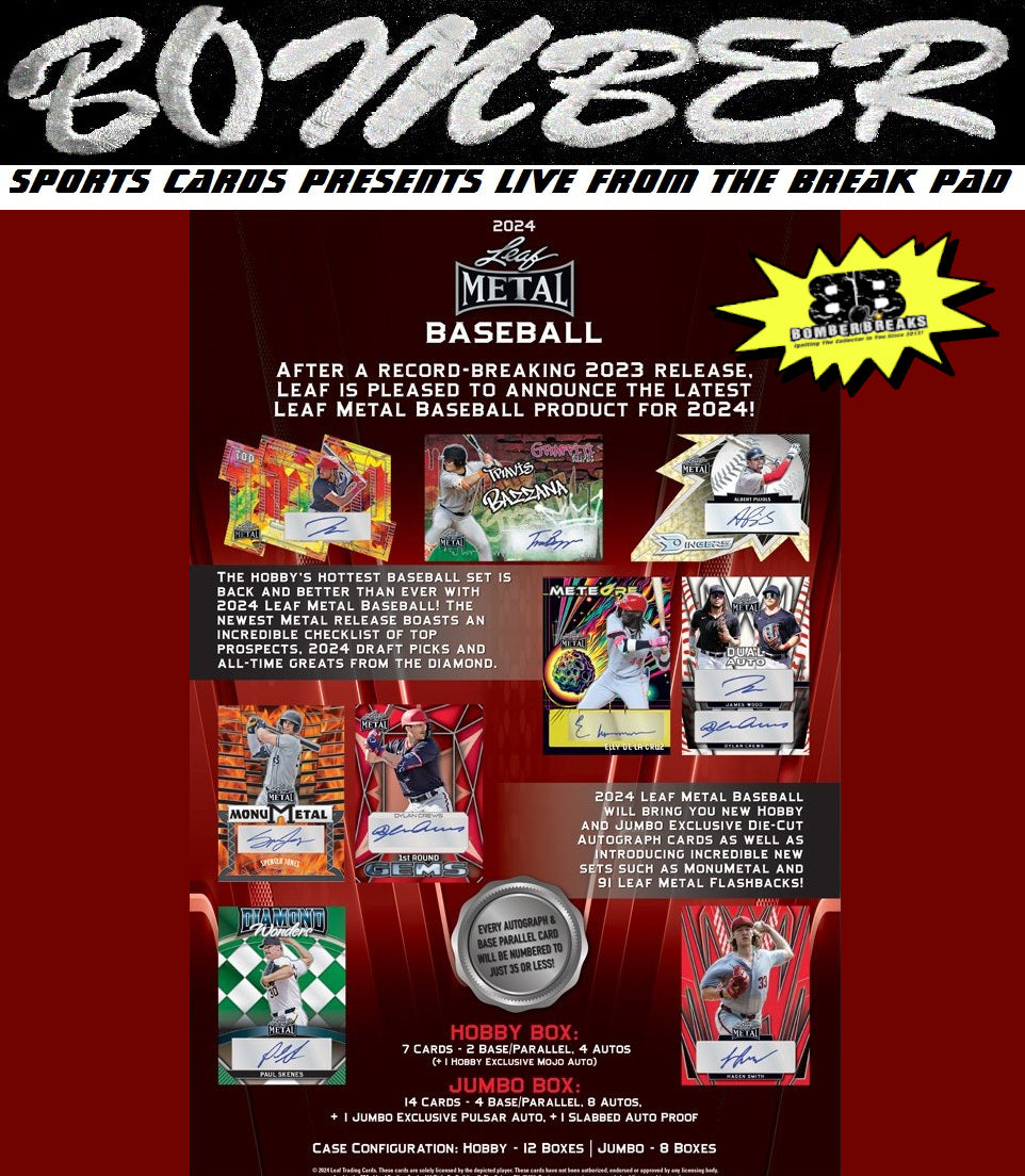 MONDAY 2024 Leaf Metal Baseball Hobby 2Box Break Random Checklist
