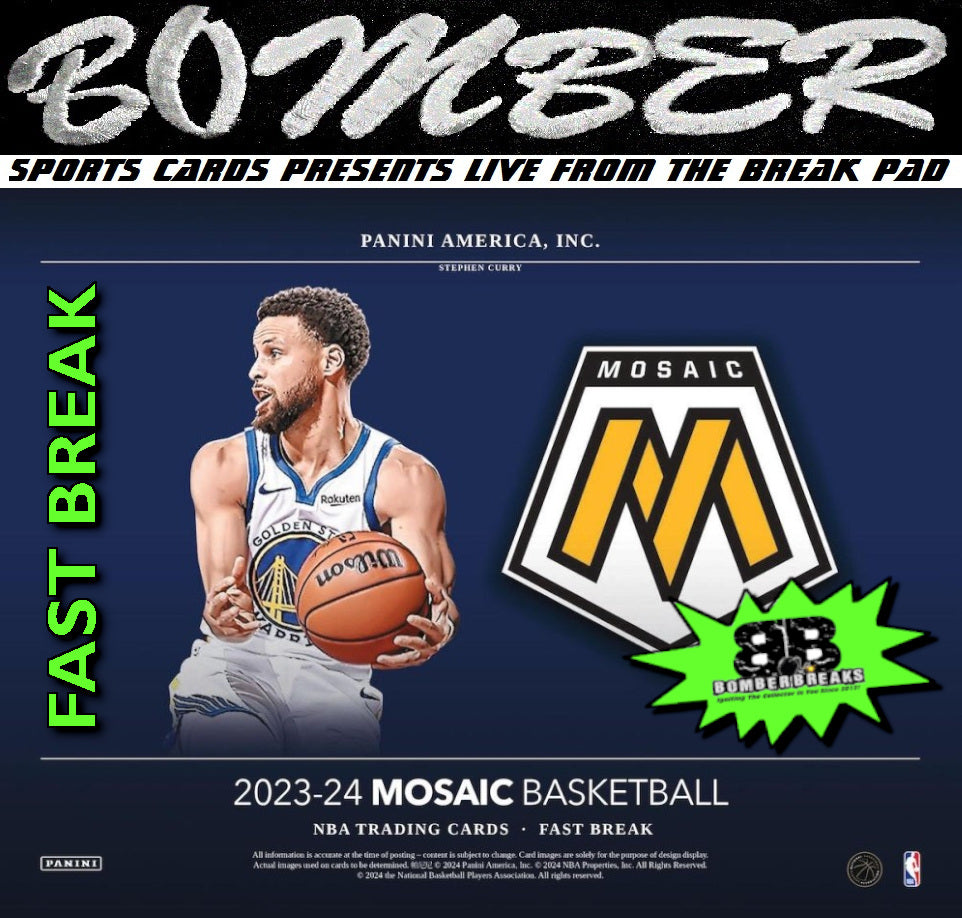 SUNDAY - 2023/24 Panini Mosaic Fast Break Basketball 5 Box Break - Pick Your Team #5 - Live 2/23/25