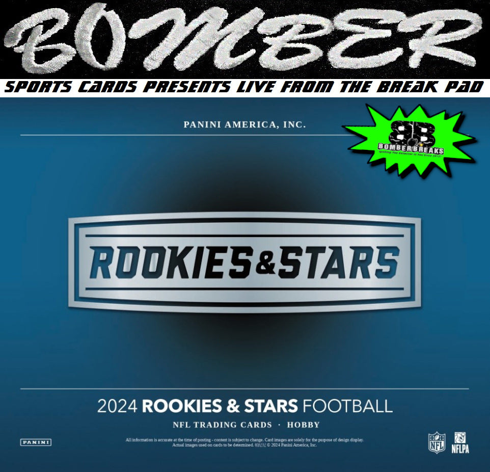 SUNDAY - 2024 Panini Rookies & Stars Football 7 Box Half Case Break - Pick Your Team #4 - Live 2/23/25