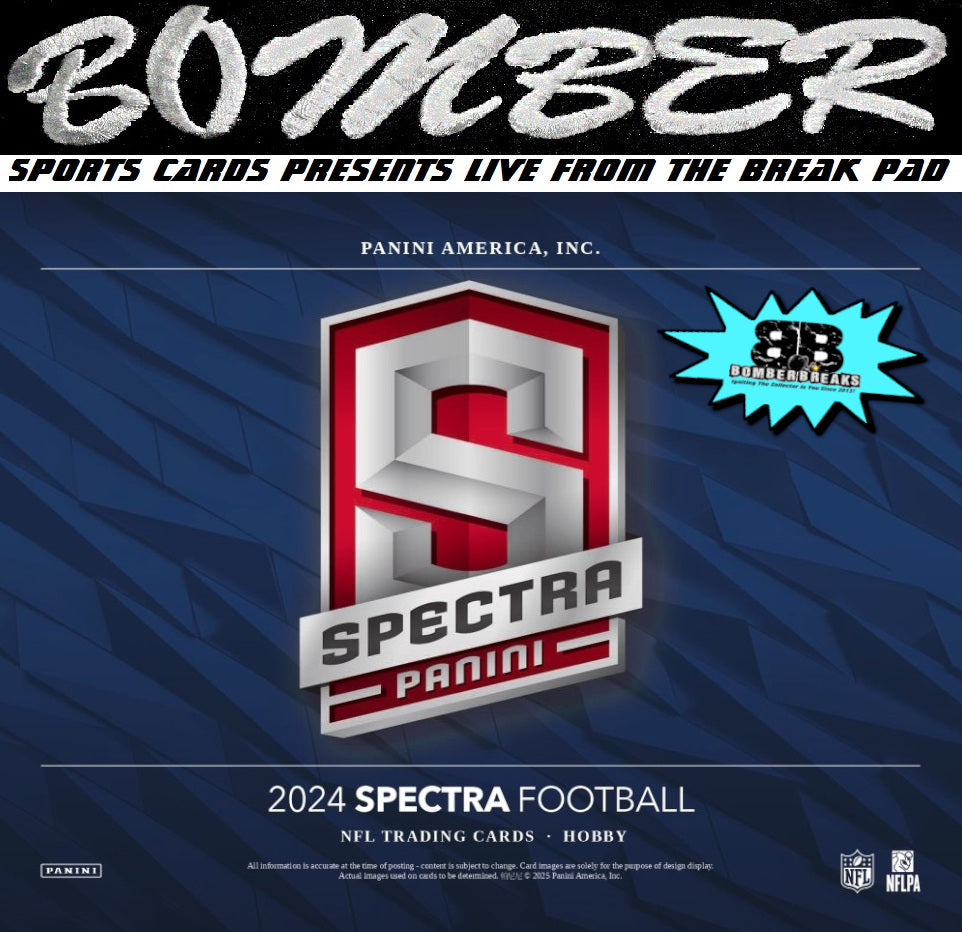 SUNDAY - 2024 Panini Spectra Football 4 Box Half Case Break - Pick Your Team #2 - Live 2/23/25