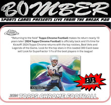 Load image into Gallery viewer, 🚨(NOW A FILLER - Patriots In!!) - SUNDAY - 2024 Topps Chrome Football Breaker&#39;s Delight 10 Box Case Break - Pick Your Team #3 - Live 2/23/25
