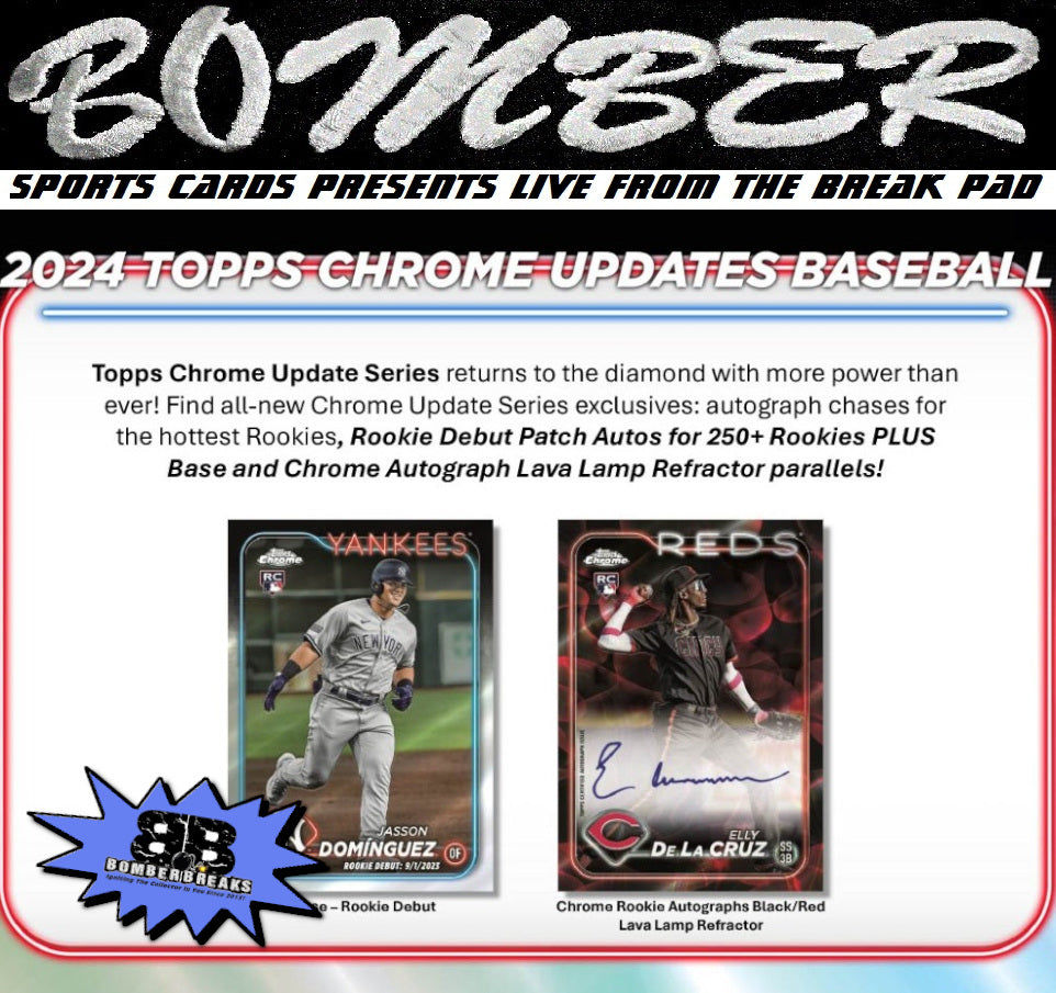 WEDNESDAY 2024 Topps Chrome Update Series Baseball Hobby 6 Box Case