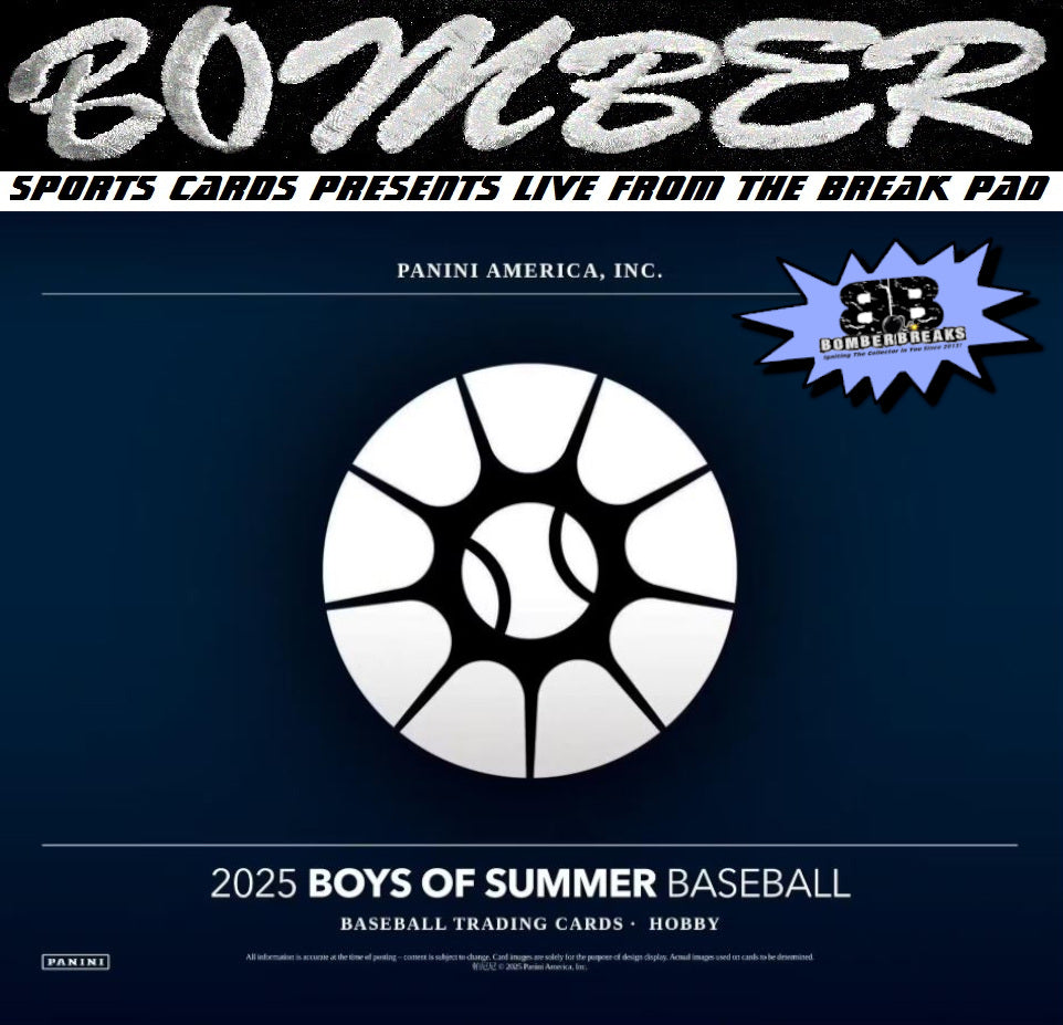 7:20pm ET - (💰$50 Added) WEDNESDAY - 2025 Panini Boys of Summer Baseball 4 Box Half Case Break - Random Team #1 - Live 9/3/25