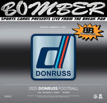 Load image into Gallery viewer, WEDNESDAY - 2025 Panini Donruss Football Hobby Box 6 Box Break - Pick Your Team #4 - Live 9/17/25
