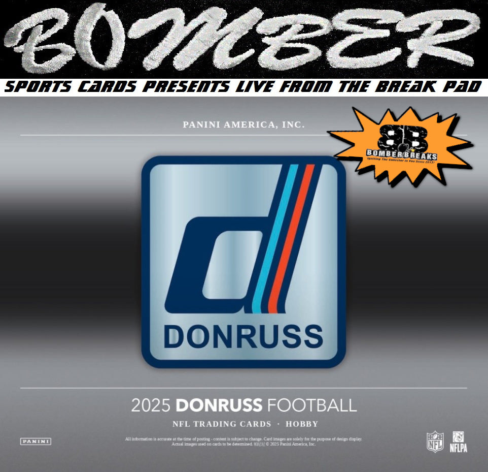 WEDNESDAY - 2025 Panini Donruss Football Hobby Box 6 Box Break - Pick Your Team #4 - Live 9/17/25