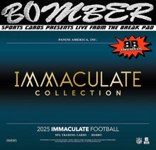 Load image into Gallery viewer, 🚨(NOW A FILLER - Giants, Patriots, Chargers In!) - SUNDAY - 2025 Panini Immaculate Football Hobby 6 Box Case Break - Pick Your Team #2 - Live 1/11/26
