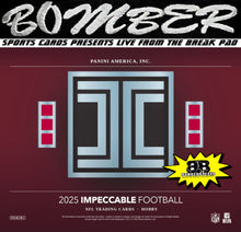 Load image into Gallery viewer, 7:50pm ET - 🚨(NOW A FILLER) - WEDNESDAY - 2025 Panini Impeccable Football Hobby 3 Box Case Break - Pick Your Team #1 - Live 10/22/25
