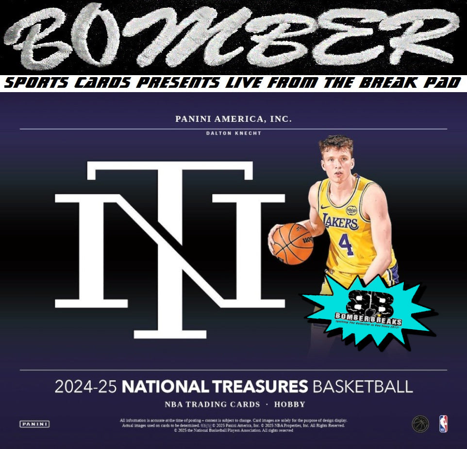 SUNDAY - 2024/25 Panini National Treasures Basketball 4 Box Case Break - Pick Your Team #2 - Live 8/24/25
