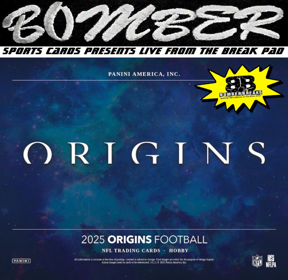 10:25pm ET - (💰$100 Added) 🚨(NOW A FILLER - Raiders, Browns, Jaguars in!) - SUNDAY - 2025 Panini Origins Football Hobby 8 Box Half Case Break - Pick Your Team #6 - Live 8/31/25