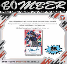 Load image into Gallery viewer, THURSDAY - 2025 Topps Pristine Baseball Hobby 3 Box Half Case Break - Pick Your Team #5 - Live 2/19/26
