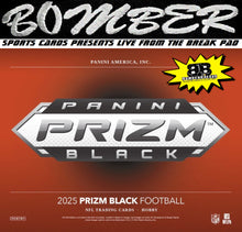 Load image into Gallery viewer, WEDNESDAY - 2025 Panini Prizm Black Hobby Football 6 Box Half Case Break - Pick Your Team #2 - Live 3/18/26
