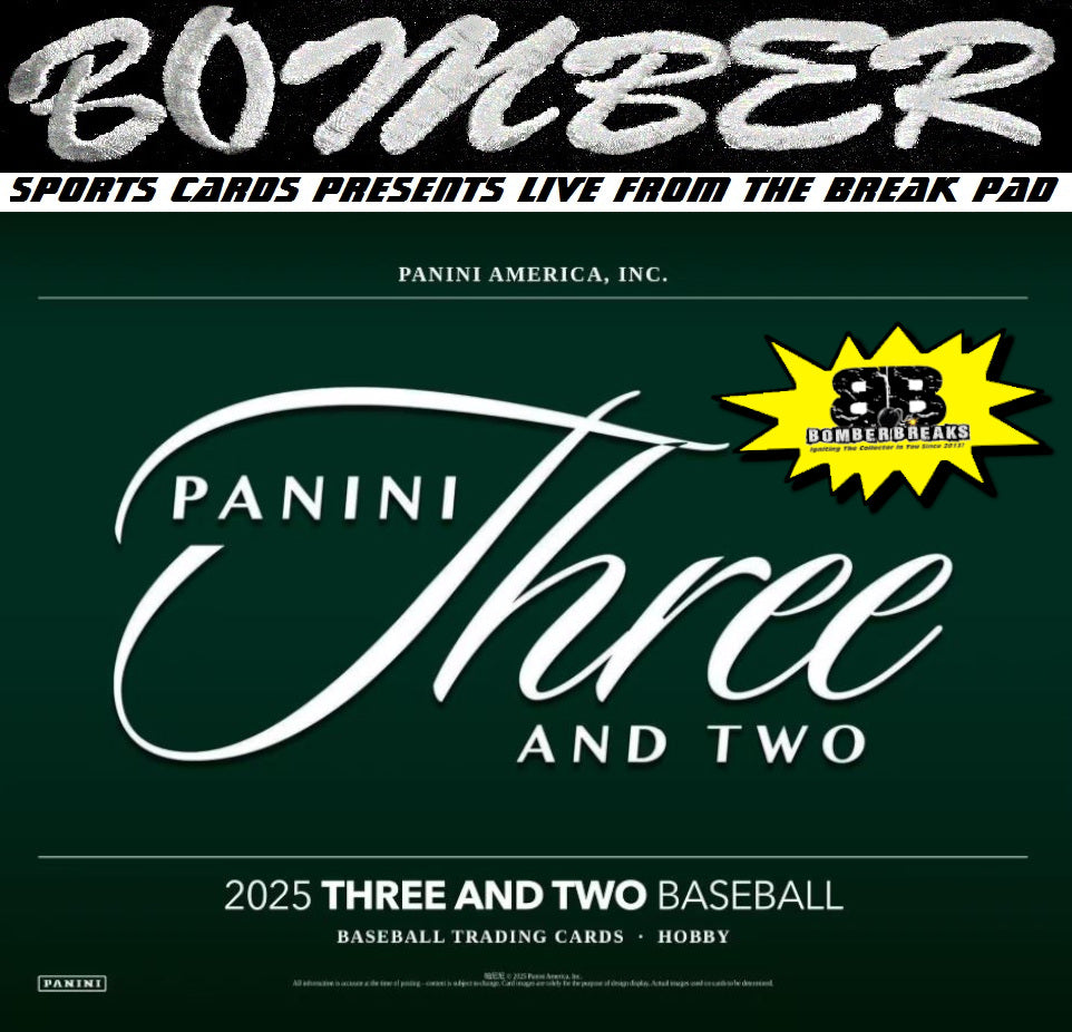 THURSDAY - 2025 Panini Three & Two Baseball Hobby 10 Box Case Break - Pick Your Team #5 - Live 10/2/25