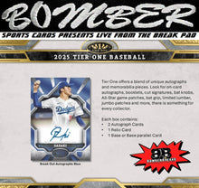 Load image into Gallery viewer, THURSDAY - 2025 Topps Tier One Baseball 6 Box Half Case Break - Pick Your Team #9 - Live 10/2/25
