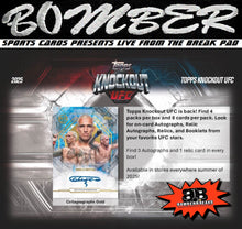 Load image into Gallery viewer, WEDNESDAY - 2025 Topps UFC Knockout Hobby 2 Box Break - Random First Letter #2 - Live 10/29/25
