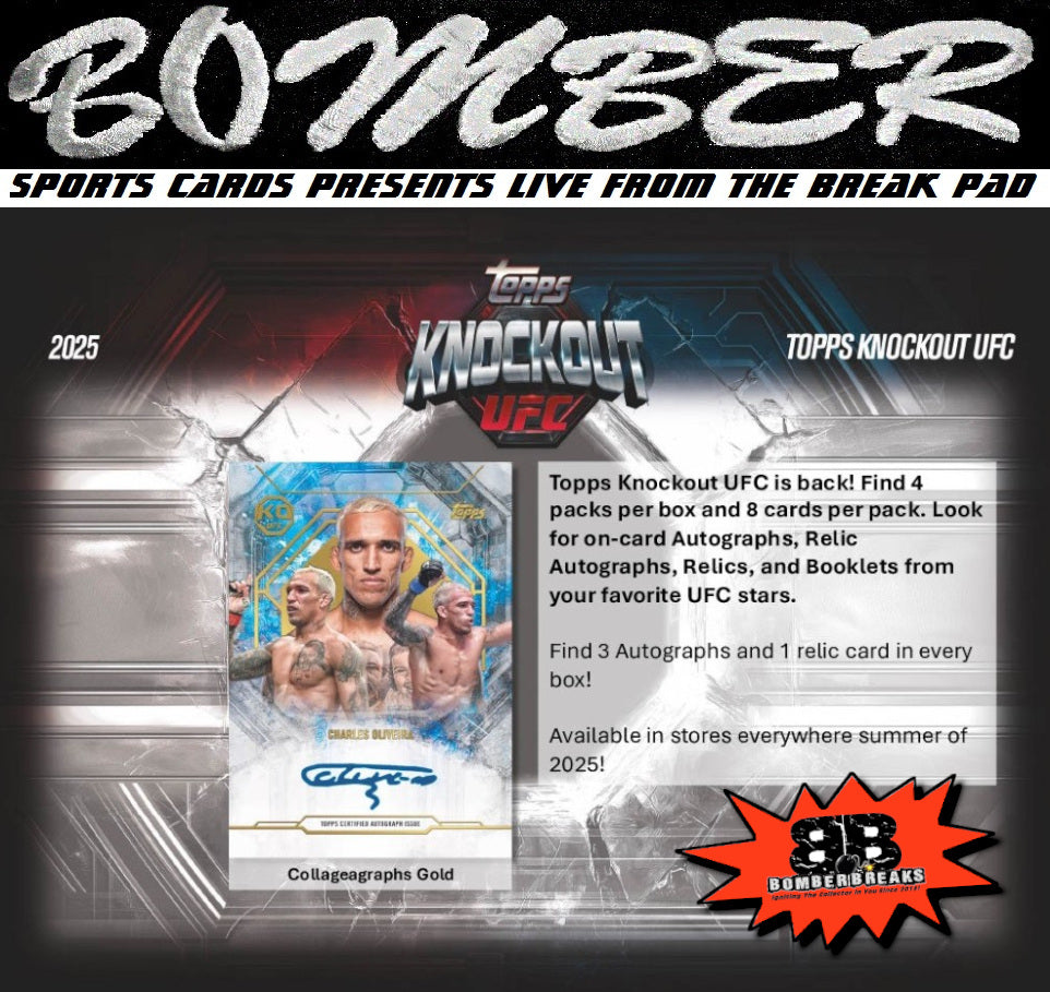 WEDNESDAY - 2025 Topps UFC Knockout Hobby 2 Box Break - Random First Letter #2 - Live 10/29/25